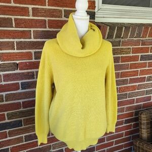 Vintage Mondi Turtleneck Sweater Chartreuse Size 38